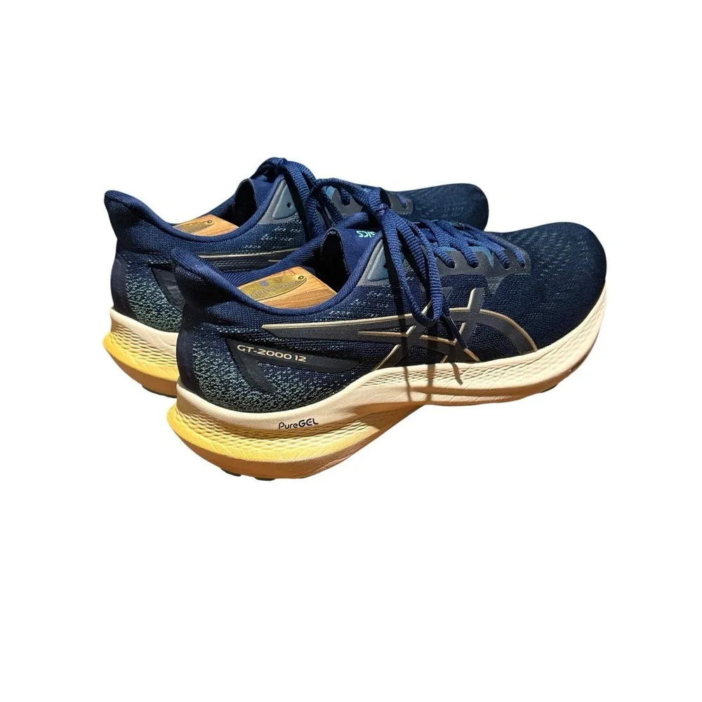 ASICS GT-2000 12 Blue Expanse Champagne Women's Size 11 Running Athletic